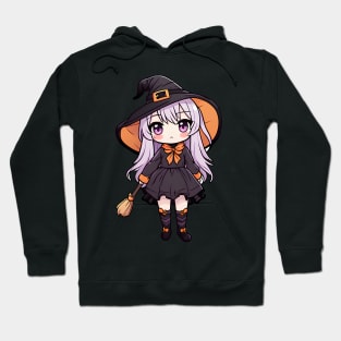 Cute anime witch girl Hoodie